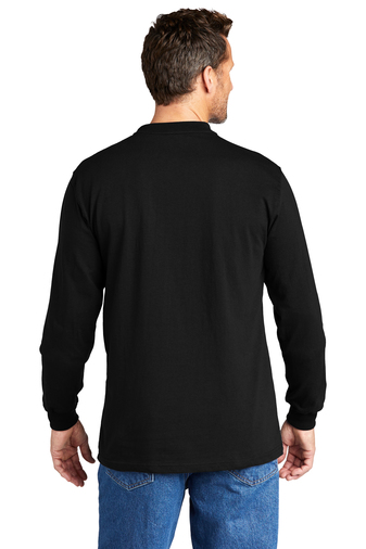 CTK128-Carhartt   Long Sleeve Henley T-Shirt CTK128 2
