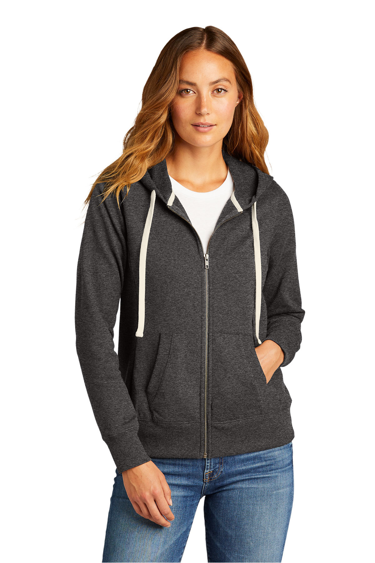 District  Women's Re-Fleece Full-Zip Hoodie