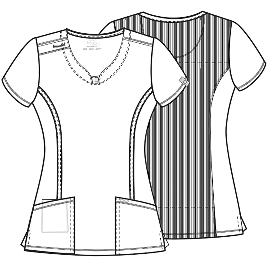 2624A-Round Neck Top (Cherokee Infinity by Cherokee) 2