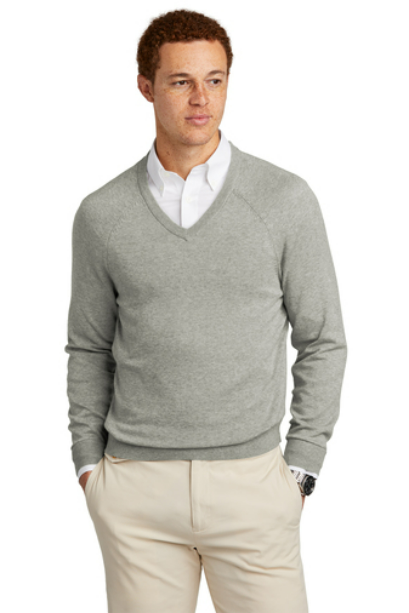 Brooks Brothers   Cotton Stretch V-Neck Sweater