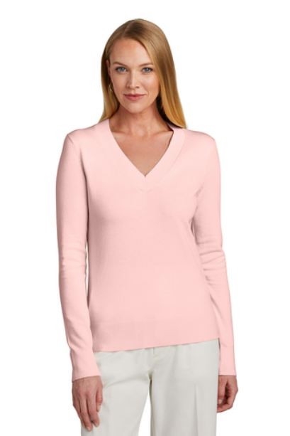 BB18401-Brooks Brothers   Women's Cotton Stretch V-Neck Sweater BB18401