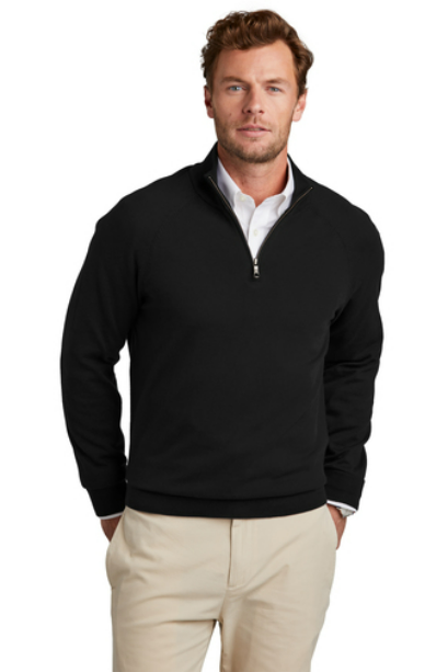 BB18402-Brooks Brothers   Cotton Stretch 1/4-Zip Sweater BB18402