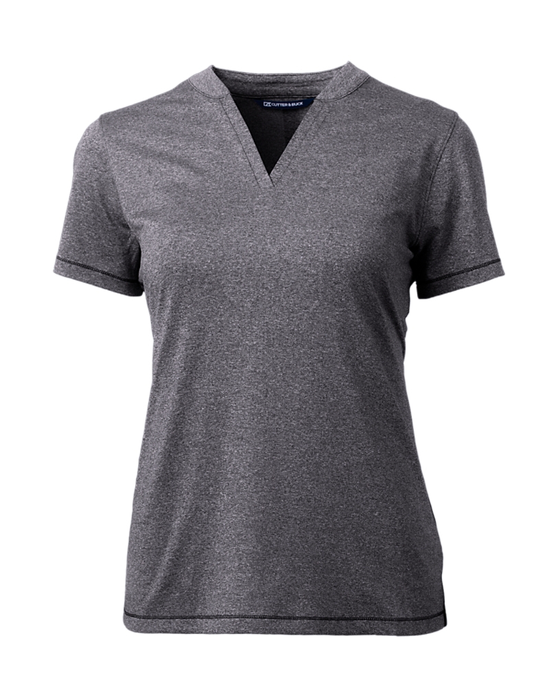 LCK00153-Cutter & Buck Forge Heathered Stretch Womens Blade Top