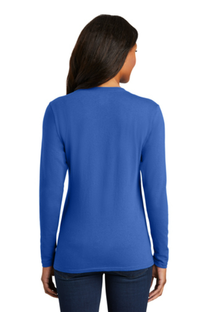LPC54LS-Port & Company   Ladies Long Sleeve 5.4-oz 100% Cotton T-Shirt. LPC54LS 2