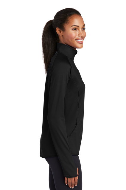 Sport-Tek;  Women's Sport-Wick Stretch 1/4-Zip Pullover 2