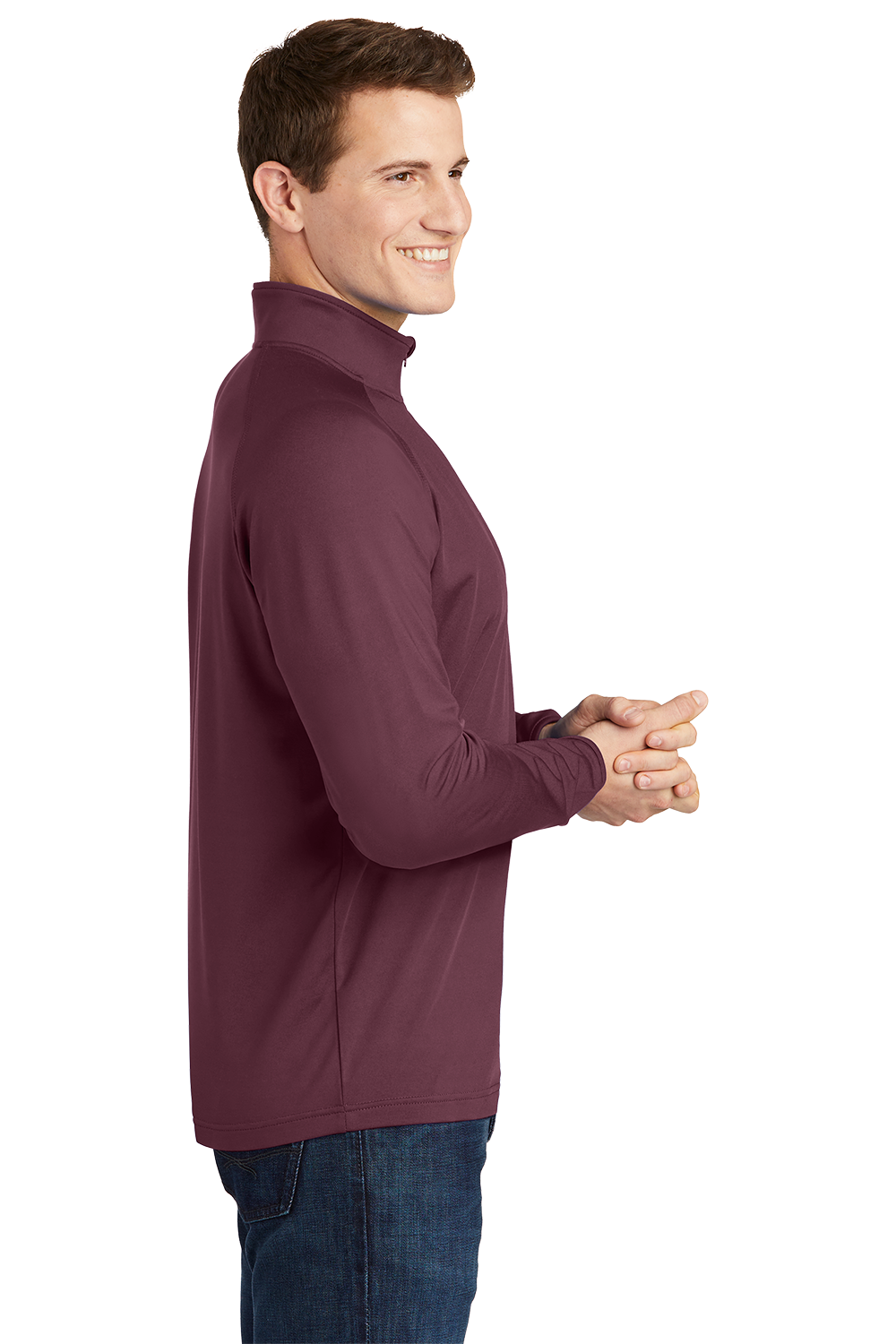 ST850-Sport-Tek   Sport-Wick   Stretch 1/2-Zip Pullover. ST850 2