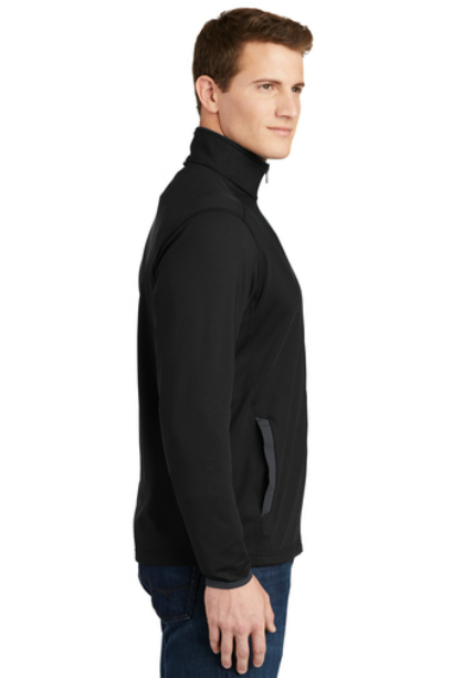 ST853-Sport-Tek   Sport-Wick   Stretch Contrast Full-Zip Jacket.  ST853 2