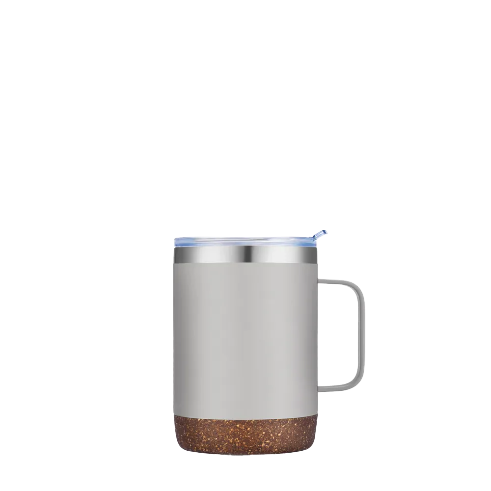 Slate 12 oz Vacuum Mug with Cork Bottom