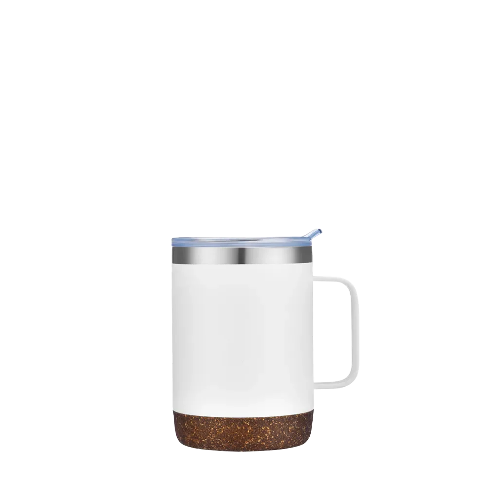Slate 12 oz Vacuum Mug with Cork Bottom