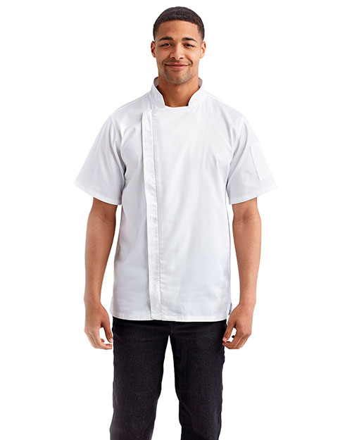 RP906-RP CHEF ZIP CLOSE SS JACKET (Alpha Broder)